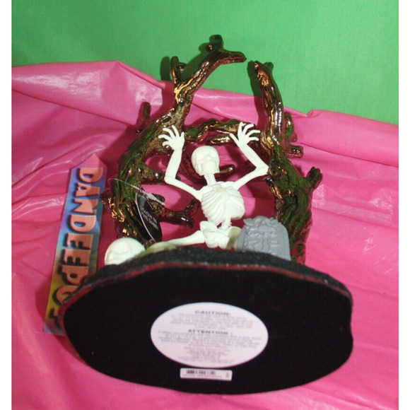 Bath & Body Works Dancing Skeleton In Tree Glow In The Dark Candle Holder - Picture 8 of 8